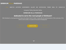 Tablet Screenshot of birbhumzp.org